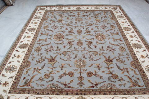 Jaipur Blue Hand Knotted 82 X 102 Area Rug 905-136542 Image 8