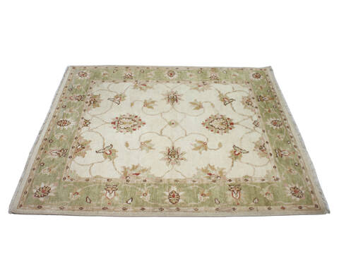 Vintage Beige Hand Knotted 40 X 47 Area Rug 904-136560 Image 3