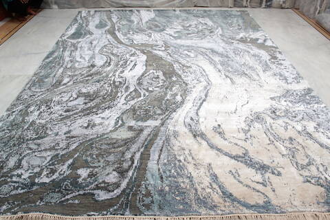 Jaipur Grey Hand Knotted 91 X 121 Area Rug 905-136561 Image 1