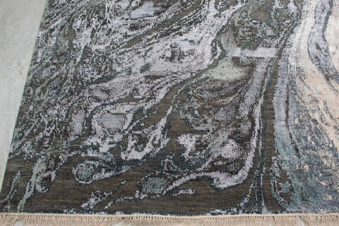 Jaipur Grey Hand Knotted 91 X 121 Area Rug 905-136561 Image 2
