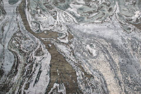 Jaipur Grey Hand Knotted 91 X 121 Area Rug 905-136561 Image 4