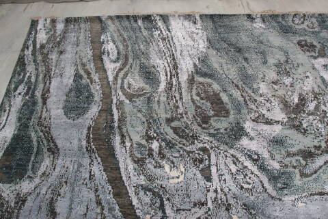 Jaipur Grey Hand Knotted 91 X 121 Area Rug 905-136561 Image 5