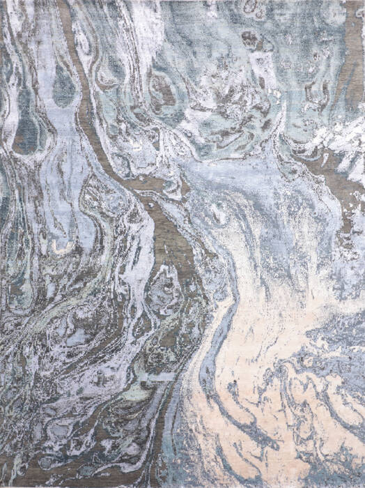 Jaipur Grey Hand Knotted 91 X 121 Area Rug 905-136561 Image 0