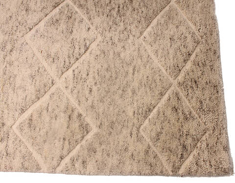 Moroccan Beige Hand Made 100 X 148 Area Rug 254-136563 Image 1