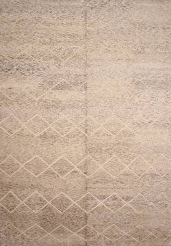 Moroccan Beige Hand Made 10'0" X 14'8"  Area Rug 254-136563