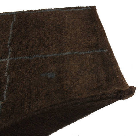 Moroccan Brown Runner Hand Made 20 X 60 Area Rug 254-136601 Image 2