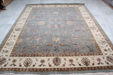 Jaipur Blue Hand Knotted 80 X 100 Area Rug 905-136622 Image 1