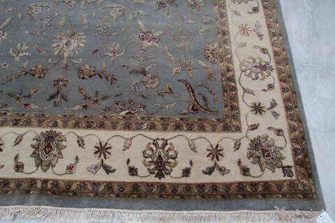 Jaipur Blue Hand Knotted 80 X 100 Area Rug 905-136622 Image 3