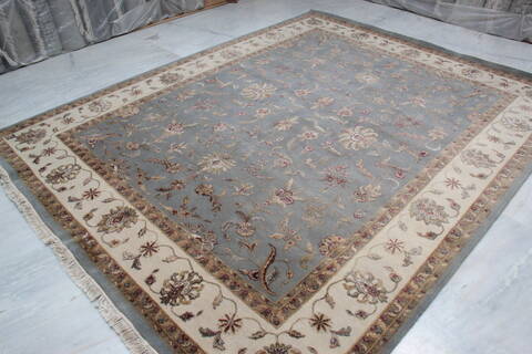 Jaipur Blue Hand Knotted 80 X 100 Area Rug 905-136622 Image 8