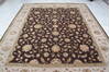 Jaipur Brown Hand Knotted 81 X 101  Area Rug 905-136624 Thumb 7