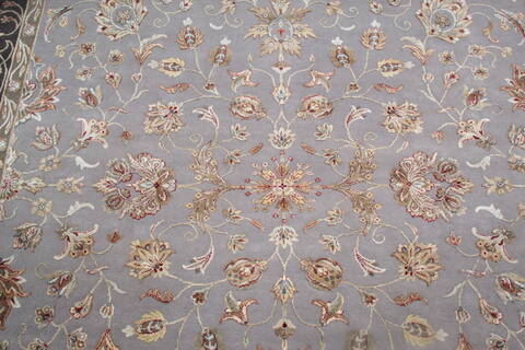 Jaipur Grey Hand Knotted 80 X 103 Area Rug 905-136626 Image 4