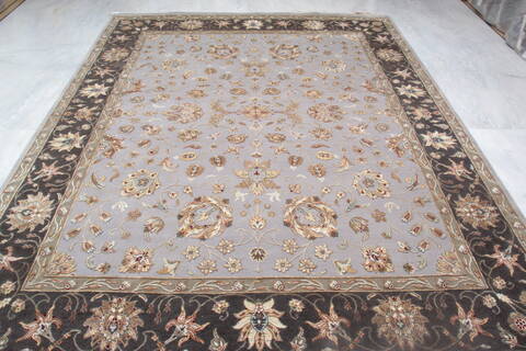 Jaipur Grey Hand Knotted 80 X 103 Area Rug 905-136626 Image 7