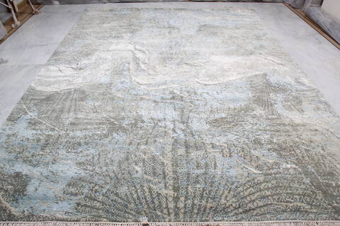 Jaipur Blue Hand Knotted 90 X 120 Area Rug 905-136637 Image 1