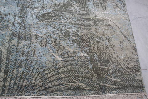 Jaipur Blue Hand Knotted 90 X 120 Area Rug 905-136637 Image 3