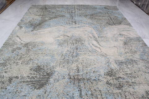 Jaipur Blue Hand Knotted 90 X 120 Area Rug 905-136637 Image 7