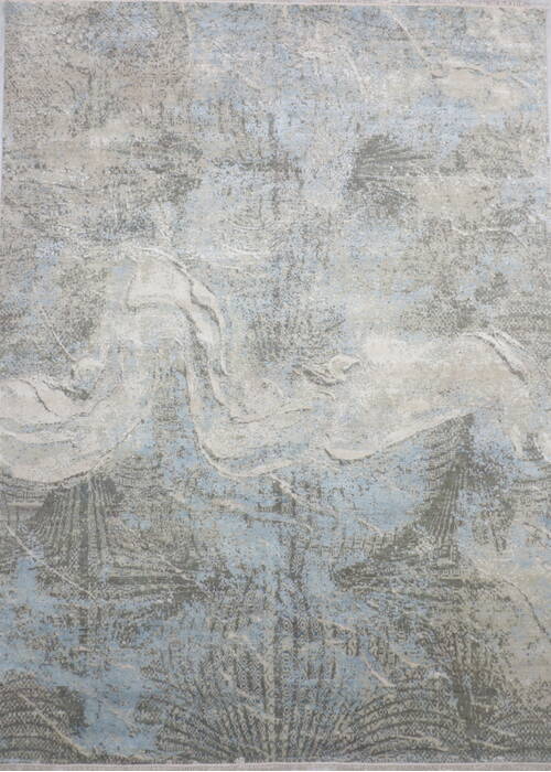 Jaipur Blue Hand Knotted 90 X 120 Area Rug 905-136637 Image 0