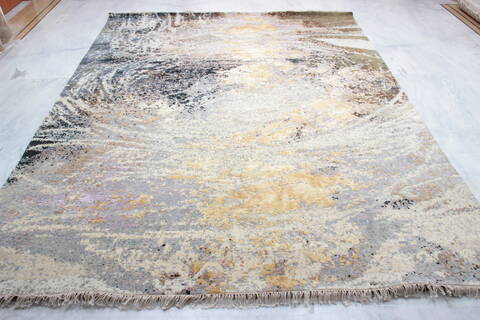 Jaipur White Hand Knotted 80 X 100 Area Rug 905-136639 Image 1