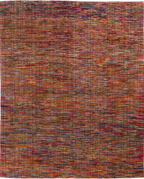 Other Multicolor Hand Knotted 8'0" X 9'10"  Area Rug 700-136725