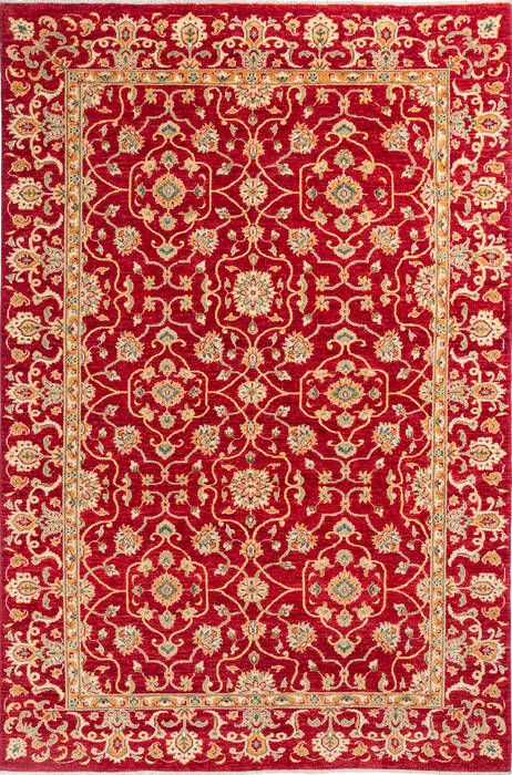 Chobi Red Hand Knotted 65 X 98 Area Rug 700-136730 Image 0