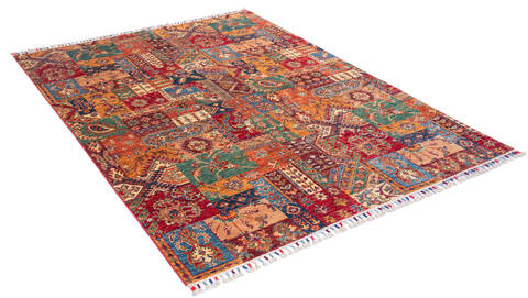 Chobi Multicolor Hand Knotted 58 X 79 Area Rug 700-136732 Image 2