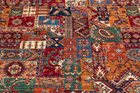 Chobi Multicolor Hand Knotted 58 X 79 Area Rug 700-136732 Image 4