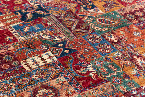 Chobi Multicolor Hand Knotted 58 X 79 Area Rug 700-136732 Image 5