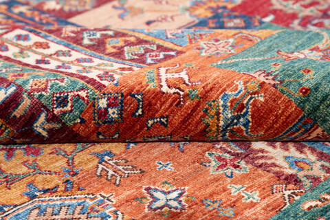 Chobi Multicolor Hand Knotted 58 X 79 Area Rug 700-136732 Image 7