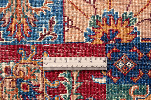 Chobi Multicolor Hand Knotted 58 X 79 Area Rug 700-136732 Image 8