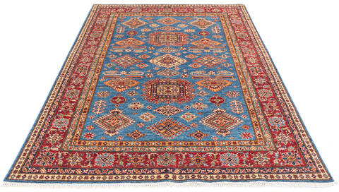 Kazak Blue Hand Knotted 59 X 711 Area Rug 700-136735 Image 1