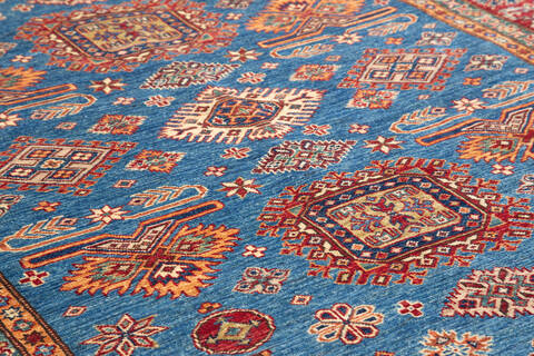 Kazak Blue Hand Knotted 59 X 711 Area Rug 700-136735 Image 3
