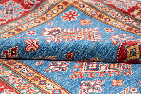 Kazak Blue Hand Knotted 59 X 711 Area Rug 700-136735 Image 6