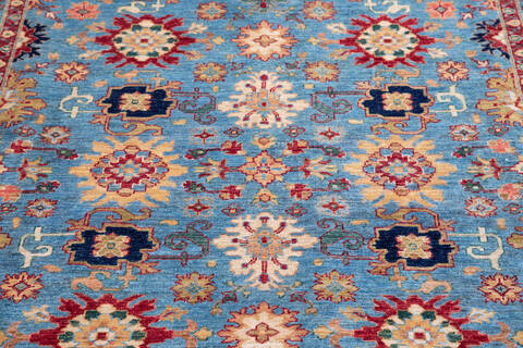 Chobi Blue Hand Knotted 67 X 95 Area Rug 700-136738 Image 3
