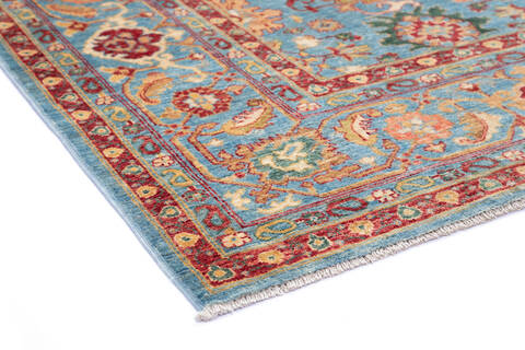 Chobi Blue Hand Knotted 67 X 95 Area Rug 700-136738 Image 4