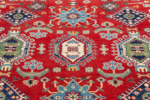Kazak Red Hand Knotted 60 X 86 Area Rug 700-136739 Image 2