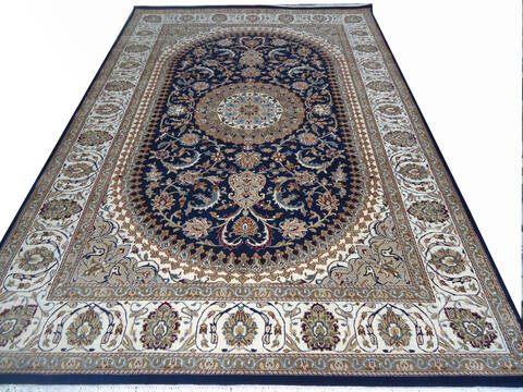 Nain Blue Hand Knotted 66 X 99 Area Rug 902-136758 Image 4