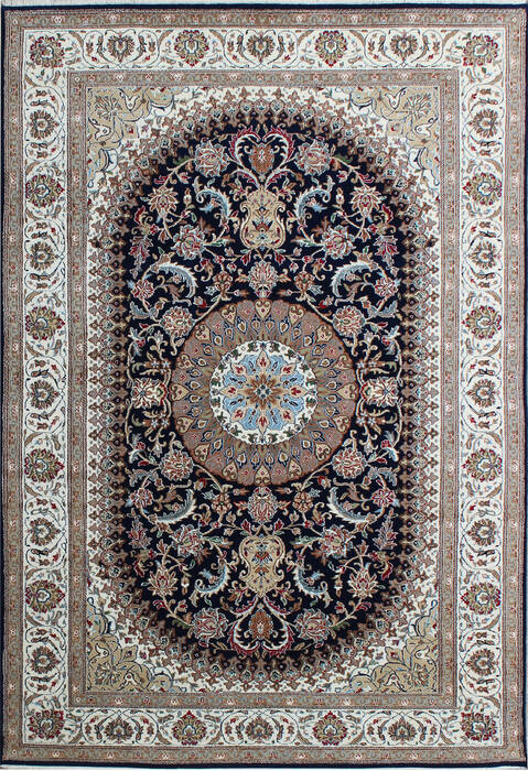 Nain Blue Hand Knotted 66 X 99 Area Rug 902-136758 Image 0