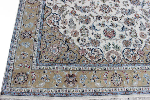 Nain Beige Hand Knotted 66 X 99 Area Rug 902-136761 Image 2