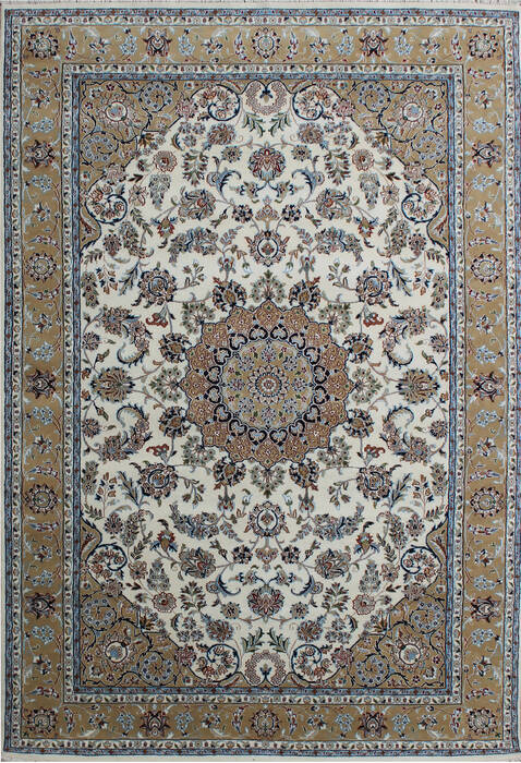 Nain Beige Hand Knotted 66 X 99 Area Rug 902-136761 Image 0