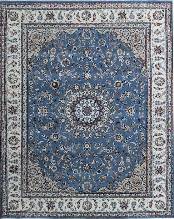 Nain Blue Hand Knotted 80 X 100 Area Rug 902-136762 Image 0