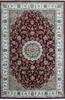 Nain Red Hand Knotted 56 X 80  Area Rug 902-136767 Thumb 0