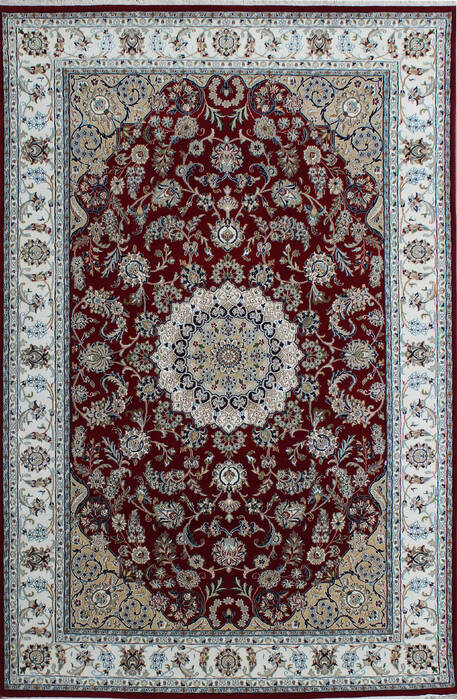 Nain Red Hand Knotted 80 X 100 Area Rug 902-136768 Image 0