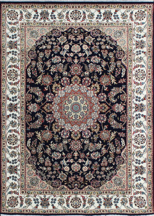 Nain Blue Hand Knotted 56 X 80 Area Rug 902-136772 Image 0