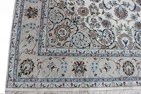 Nain Beige Hand Knotted 66 X 99 Area Rug 902-136775 Image 1