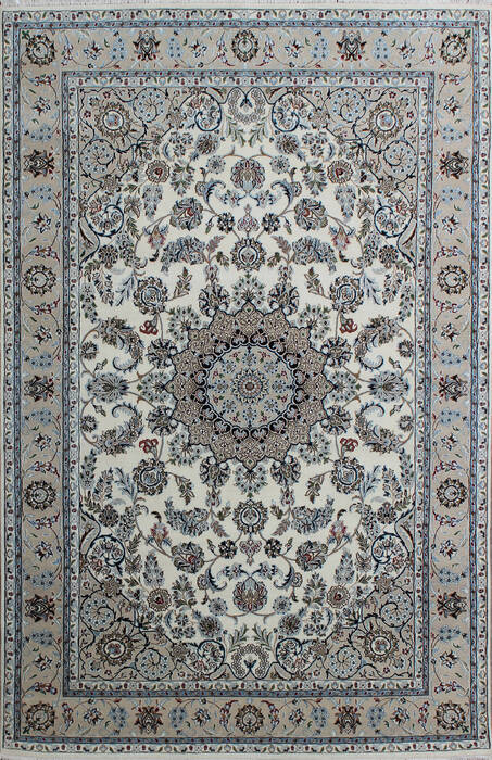 Nain Grey Hand Knotted 56 X 80 Area Rug 902-136776 Image 0
