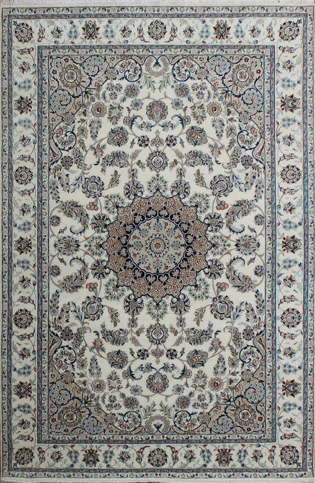 Nain Beige Hand Knotted 66 X 99 Area Rug 902-136779 Image 0