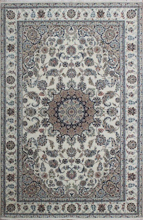 Nain Beige Hand Knotted 56 X 80 Area Rug 902-136780 Image 0