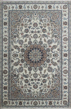 Nain Beige Hand Knotted 5'6" X 8'0"  Area Rug 902-136780