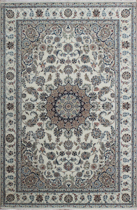 Nain Beige Hand Knotted 40 X 60 Area Rug 902-136781 Image 0