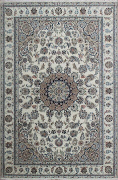 Nain Beige Hand Knotted 4'0" X 6'0"  Area Rug 902-136781