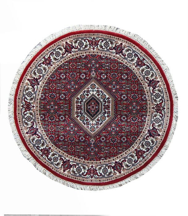 Mahi Red Round Hand Knotted 210 X 210 Area Rug 902-136783 Image 3